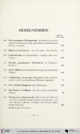 Herrenzimmer (Nr. 108-137)