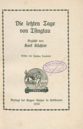 Die letzten Tage von Tsingtau