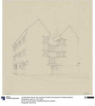 Neu Isenburg, Projekt Linkrustawerke, Arbeiterwohnheim, Perspektive