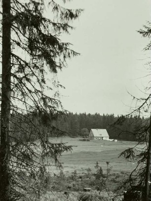Carlsfeld-Weiterswiese, Grube Segen Gottes, Huthaus am Waldrand