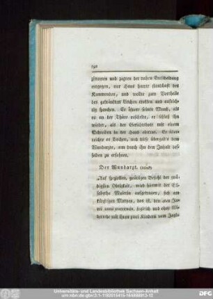 Der Wundarzt.