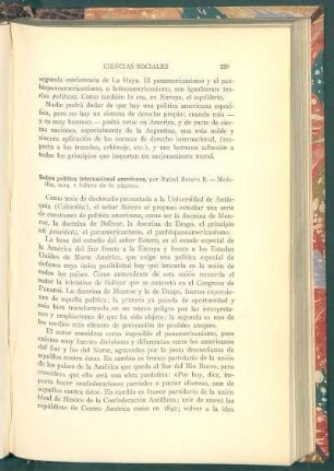 Sobre política internacional americana, por Rafael Botero R.