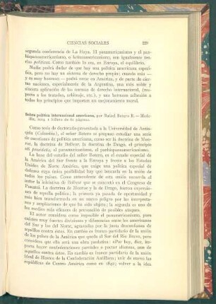Sobre política internacional americana, por Rafael Botero R.