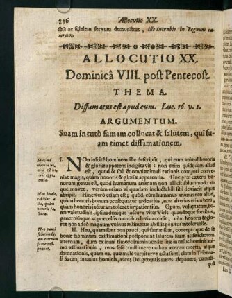 136-141, Allocutio XX.
