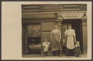 Ansichtskarte Schuhmacher-Werkstatt, Großbeerenstraße 44