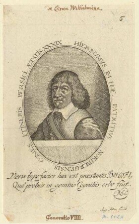 Hieronymus Imhoff, Nürnberger Patrizier, Teilnehmer an einer Persienreise