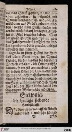 Sicyonia,/ die heitige siebende Landschafft