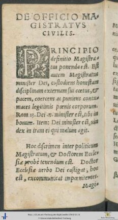 De Officio Magistratus