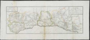 Carte Des Grandes Routes et Principales Comunications De La Province D'Alsace