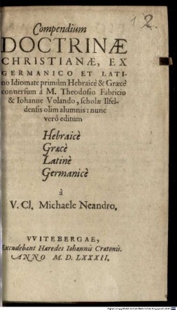 Compendium Doctrinae christianae