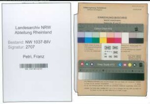 Entnazifizierung Franz Petri , geb. 09.09.1903 (Buchhalter)