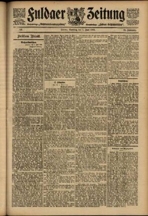 Dritte Ausgabe vom Samstag, den 02. Juni 1906.