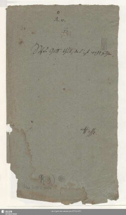 Stimmensatz [Schreiber: Opitz, J. S.]
