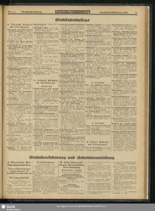 Wohlfahrtspflege