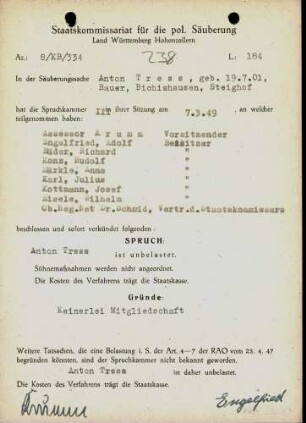 Tress, Anton