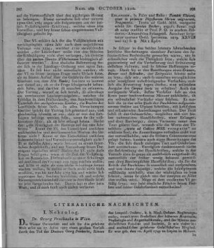 Ulpianus, D.: Quae in primum digestorum librum migrarunt fragmenta. Textu ad codd. mss. recognito edidit Carolus Bucher. Erlangen: Palm & Enke 1819