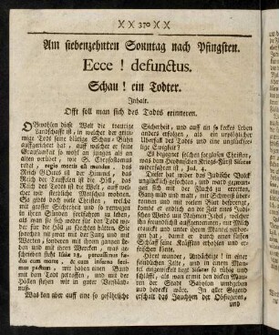 370-420, Am siebenzehnten bis zweyundzwanzigsten Sonntag nach Pfingsten