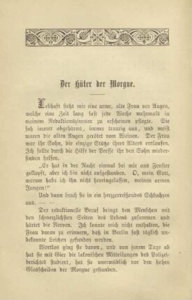 Der Hüter der Morgue