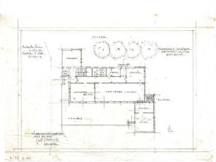 Gsaenger, Gustav; Pullach bei München (Bayern); Gasthaus - Grundriss EG
