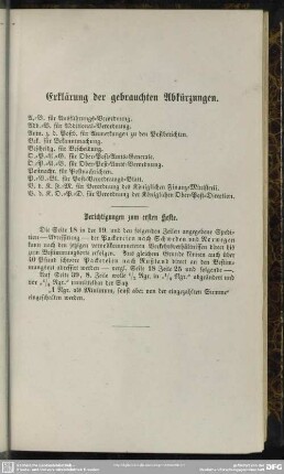 Erklärung der gebrauchten Abkürzungen