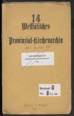 Einteilung der Pfarrbezirke