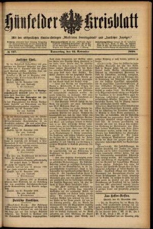 Ausgabe vom Donnerstag, den 24. November 1898.