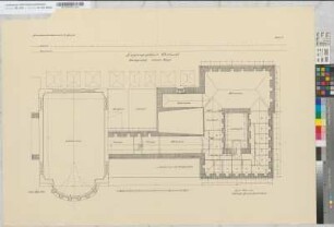 Empfangsgebäude Dortmund Hbf, Blatt 4b: Grundriß Dachgeschoß östlicher Flügel [2 Exemplare], M. 1:100