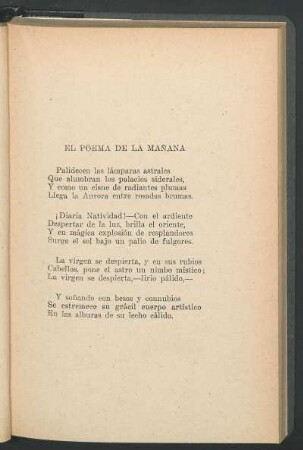 El poema de la mañana