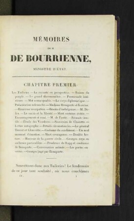 Mémoires de M. de Bourrienne, Ministre d'État