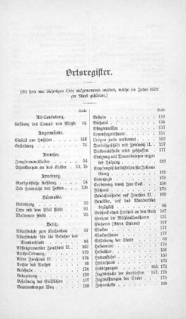 Ortsregister