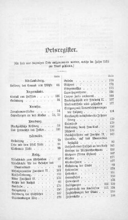 Ortsregister