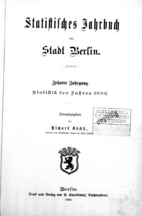 Stempel: Ministerium des Innern