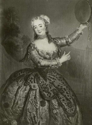 Die Tänzerin Barbarina : Pesne, Antoine: Die Tänzerin Barbara Campanini (1721-1799), genannt Barberina. Um 1745. Öl auf Leinwand; 133 x 100 cm. Potsdam: ehemals im Stadtschloss Potsdam (Speisezimmer), heute im Schloss Charlottenburg