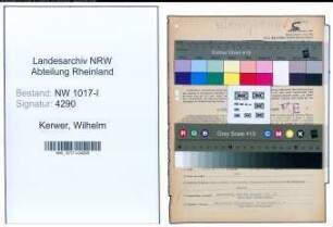 Entnazifizierung Wilhelm Kerwer , geb. 21.09.1901 (Prokurist)