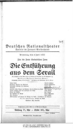 Die Entführung aus dem Serail