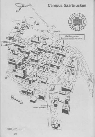 Lageplan Campus Saarbrücken