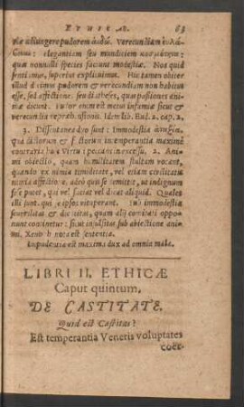 Caput quintum. De Castitate.