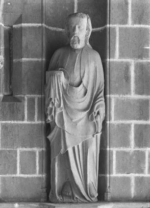 Portal der Heilig Kreuzkapelle, Vorhalle, Südwand: Paulus