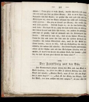 Der Zaunkoenig und der Baer