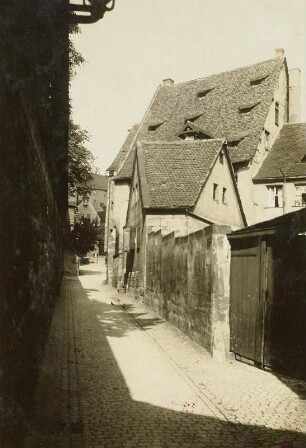 Nürnberg. Wehrgang an der Stadtmauer
