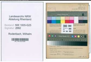 Entnazifizierung Wilhelm Rodenbach , geb. 09.03.1888 (Vertreter)