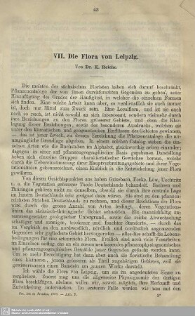 Die Flora von Leipzig