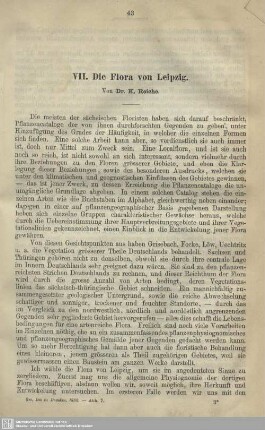 Die Flora von Leipzig