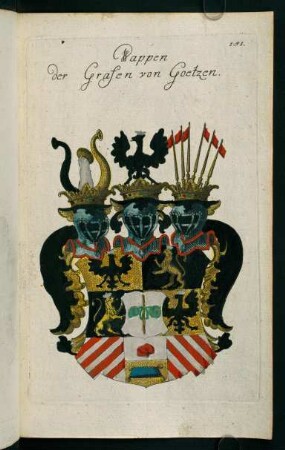 151r-151v, 151. Wappen der Grafen von Goetzen