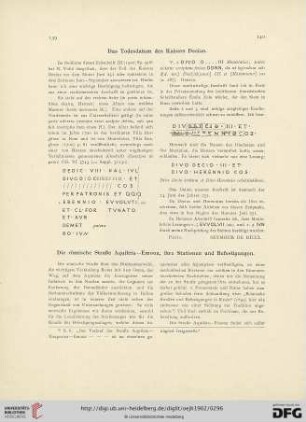 5.1902: Das Todesdatum des Kaisers Decius