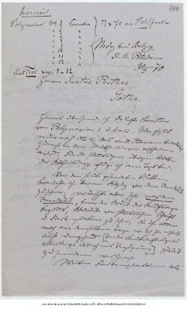Brief von Reinhold Grundemann an Justus Perthes' Geographische Anstalt  : Mörz bei Belzig, 30.03.1870