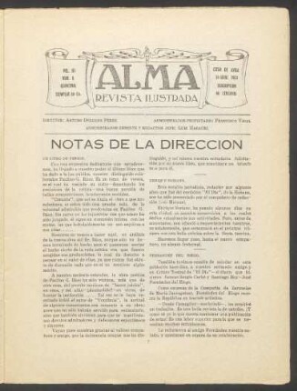 Notas de la dirección