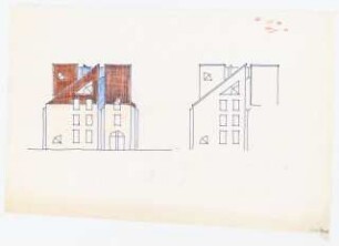 Wissenschaftskolleg zu Berlin (WKB), Berlin-Grunewald Neubau: Ansicht, Farbstudie