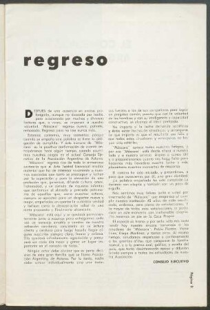 regreso
