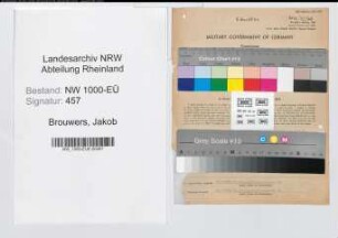 Entnazifizierung Jakob Brouwers, geb. 08.02.1893 (Lehrer)